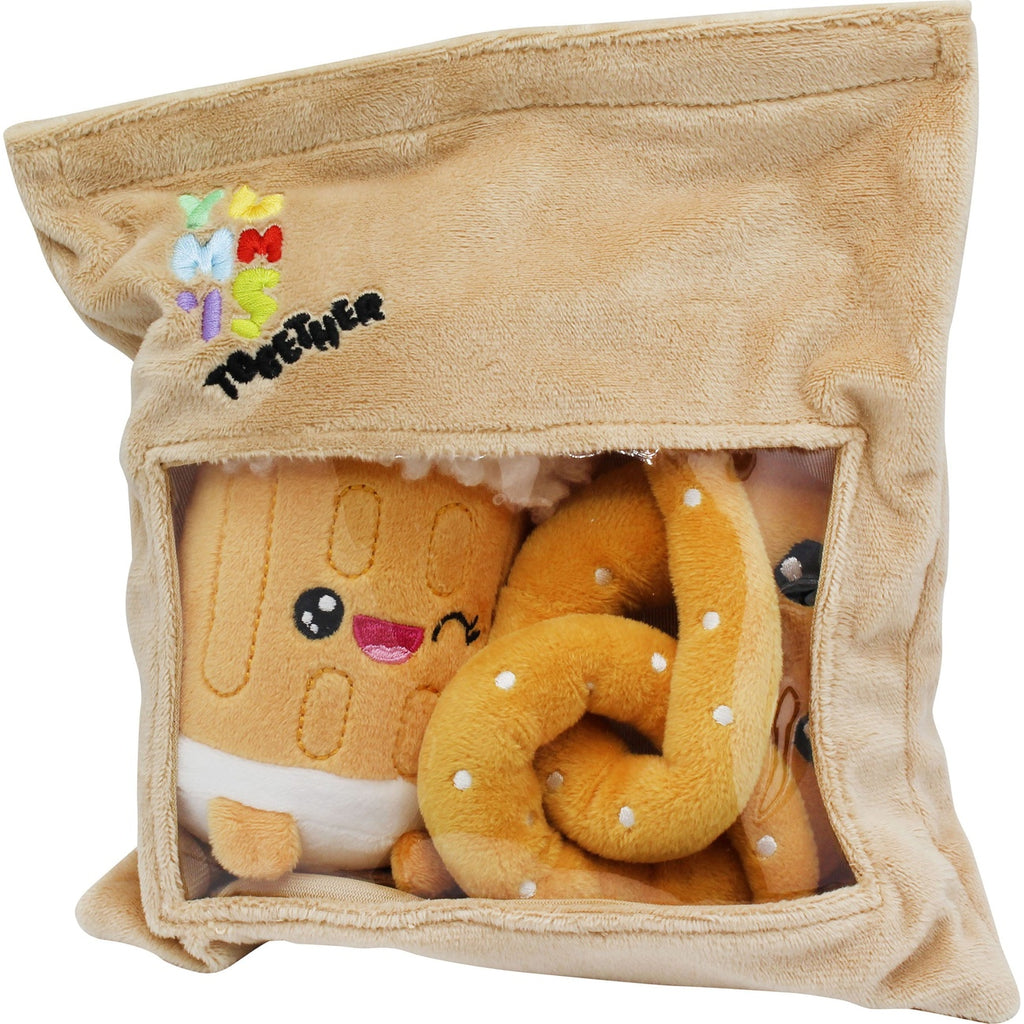 Product image Yummis Together Plush Figures 2-Pack Pretzel & Beer in Take Away Bag 21 cm