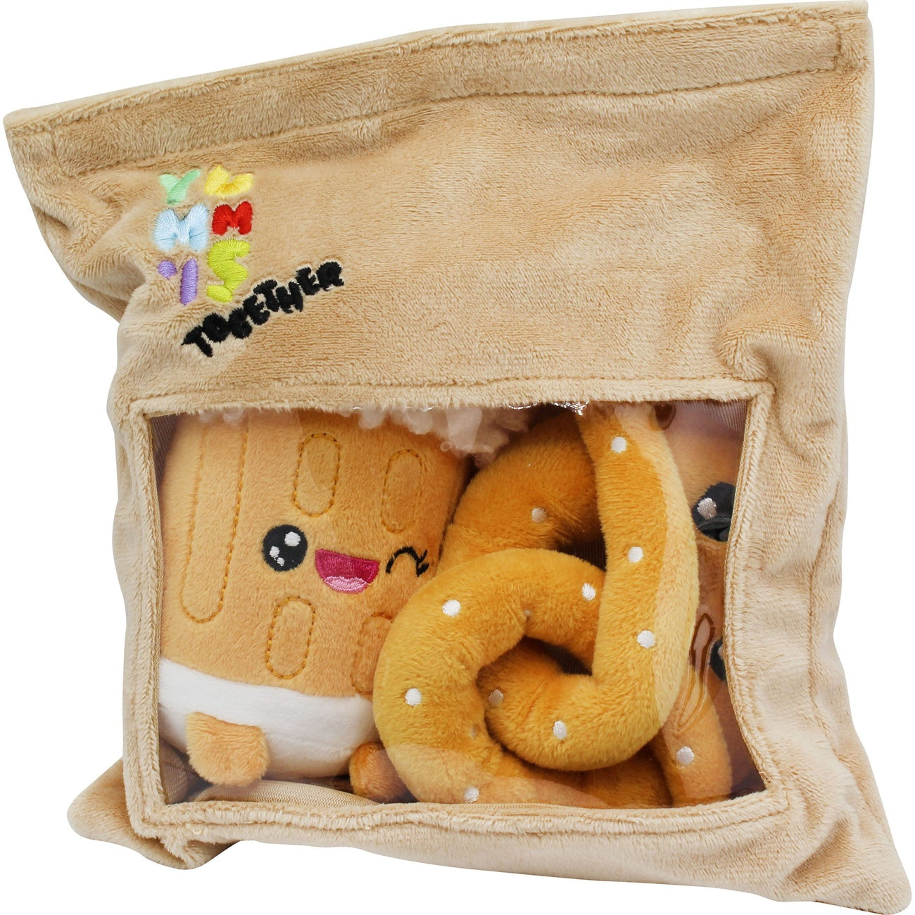 Product image Yummis Together Plush Figures 2-Pack Pretzel & Beer in Take Away Bag 21 cm