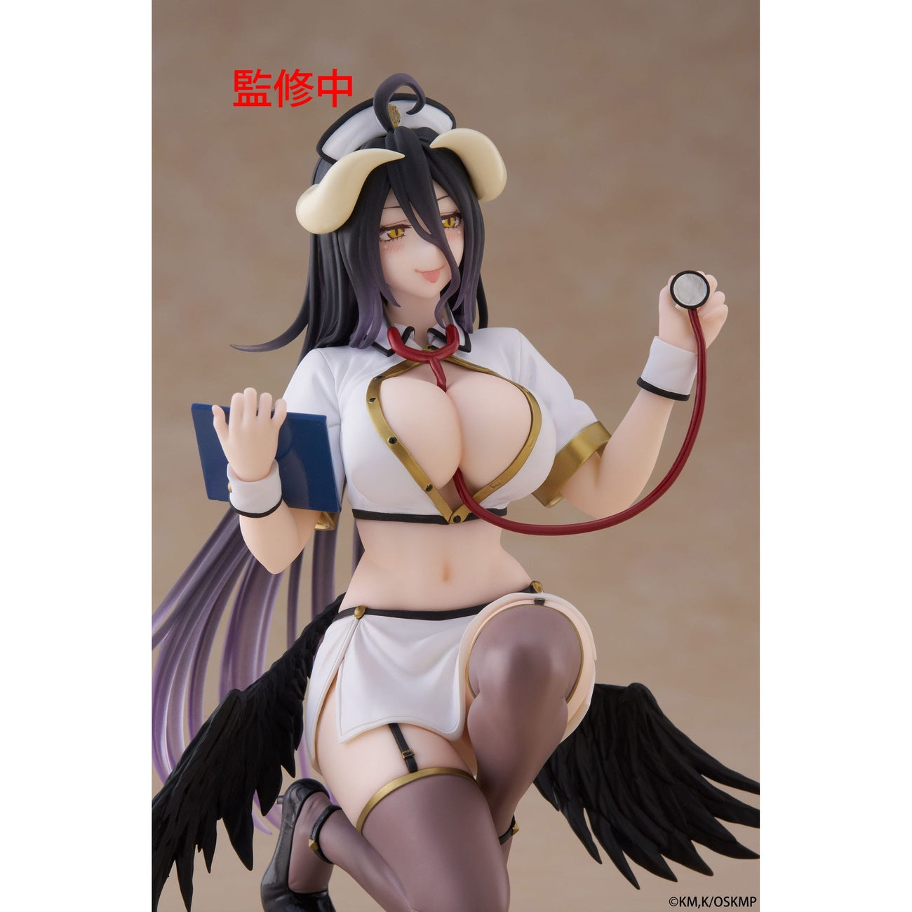 Product image Overlord PVC Statue Desktop Cute Figure Albedo Nurse Ver. Renewal 13 cm