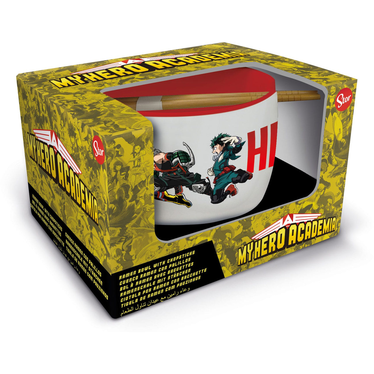 Product image My Hero Academia Ramen Bowl with Chopsticks Jump