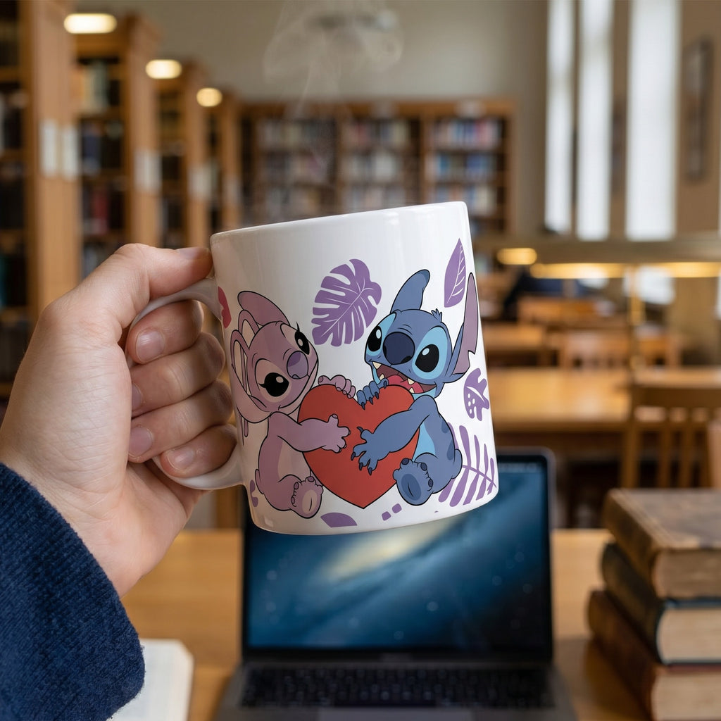 Product image Lilo & Stitch Mug Angel & Stitch Heart 325 ml