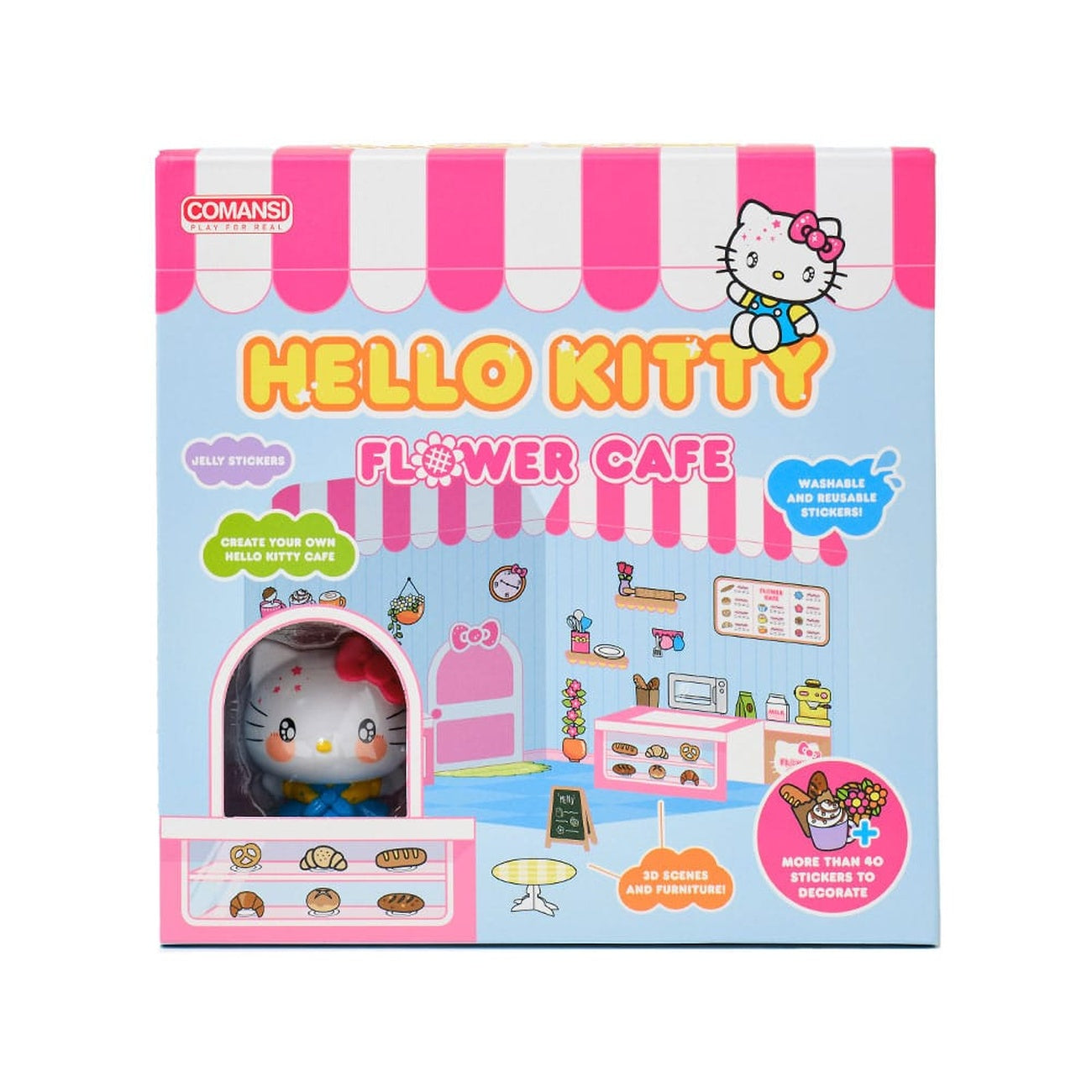 Product image Hello Kitty and Friends Mini Figure Sticker House Hello Kitty Flower Café