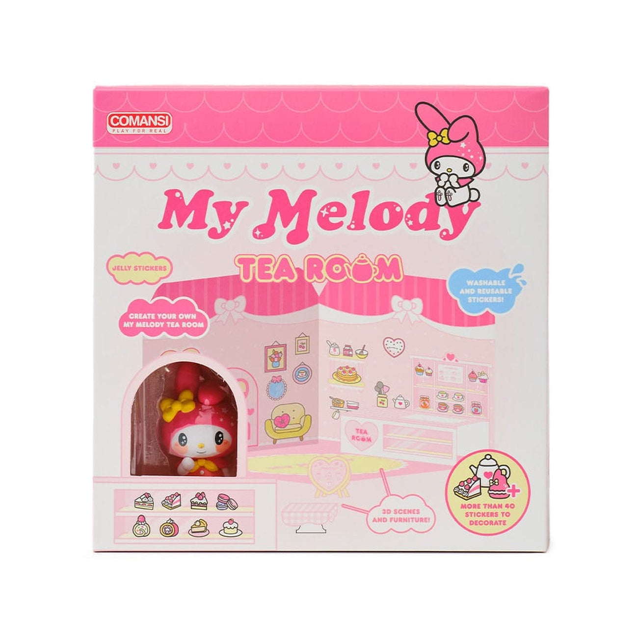 Product image Hello Kitty and Friends Mini Figure Sticker House My Melody Tea Room