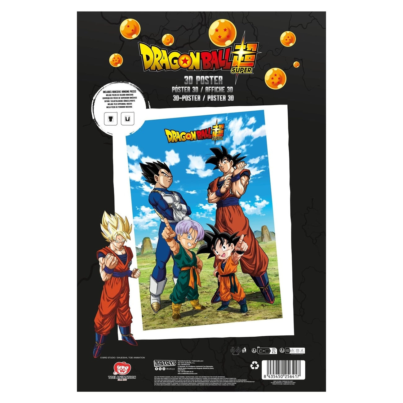 Product image Dragon Ball Super 3D Poster Battle of Gods Goku Vegeta Family 38 x 58 cm