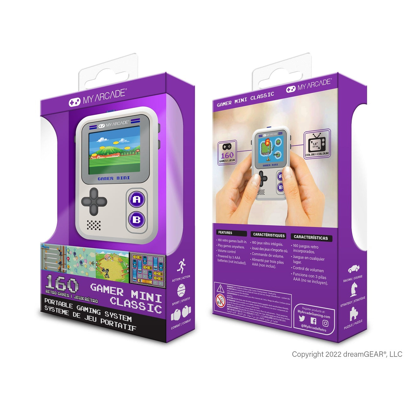 Product image My Arcade Portable Gaming Console Gamer Mini Classic