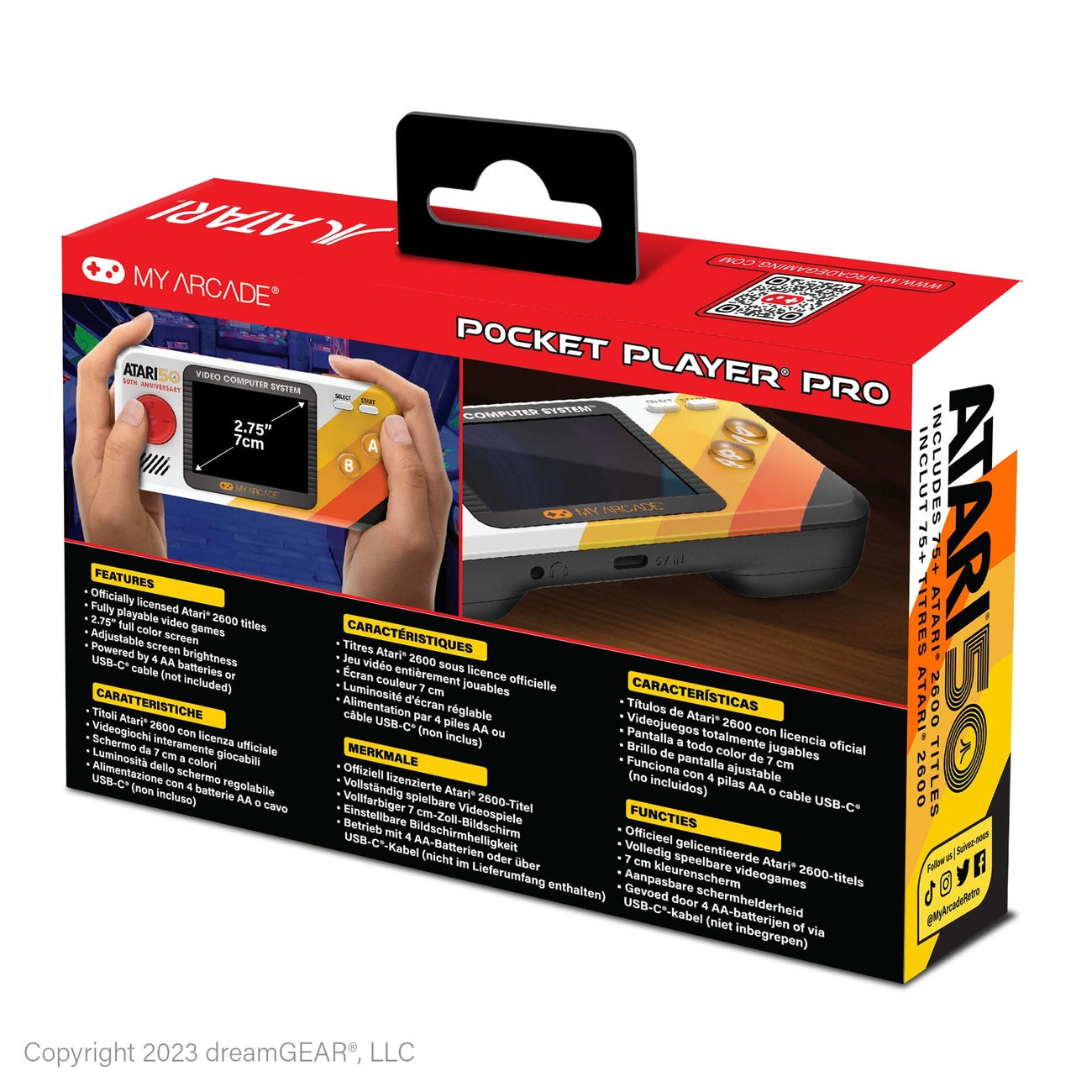 Product image Atari Portable Game Console Pocket Player Pro