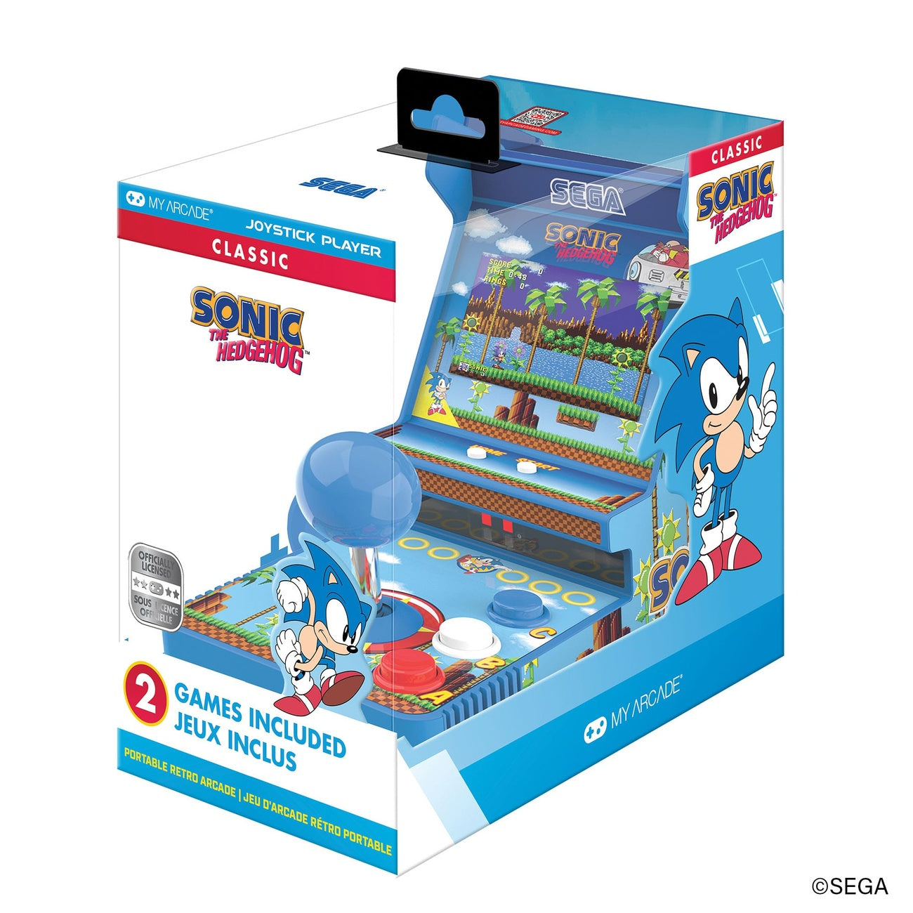 Product image Sonic The Hedgehog Portable Console Retro Arcade Joystick Player
