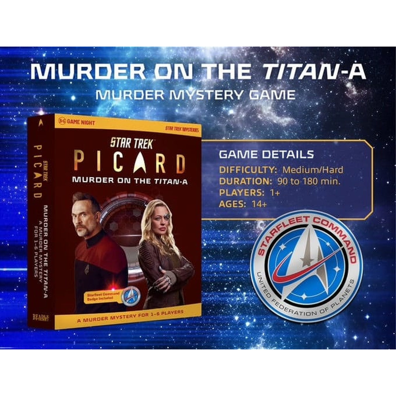 Product image Star Trek: Picard Murder Mystery Game Murder on the Titan-A *English Version*
