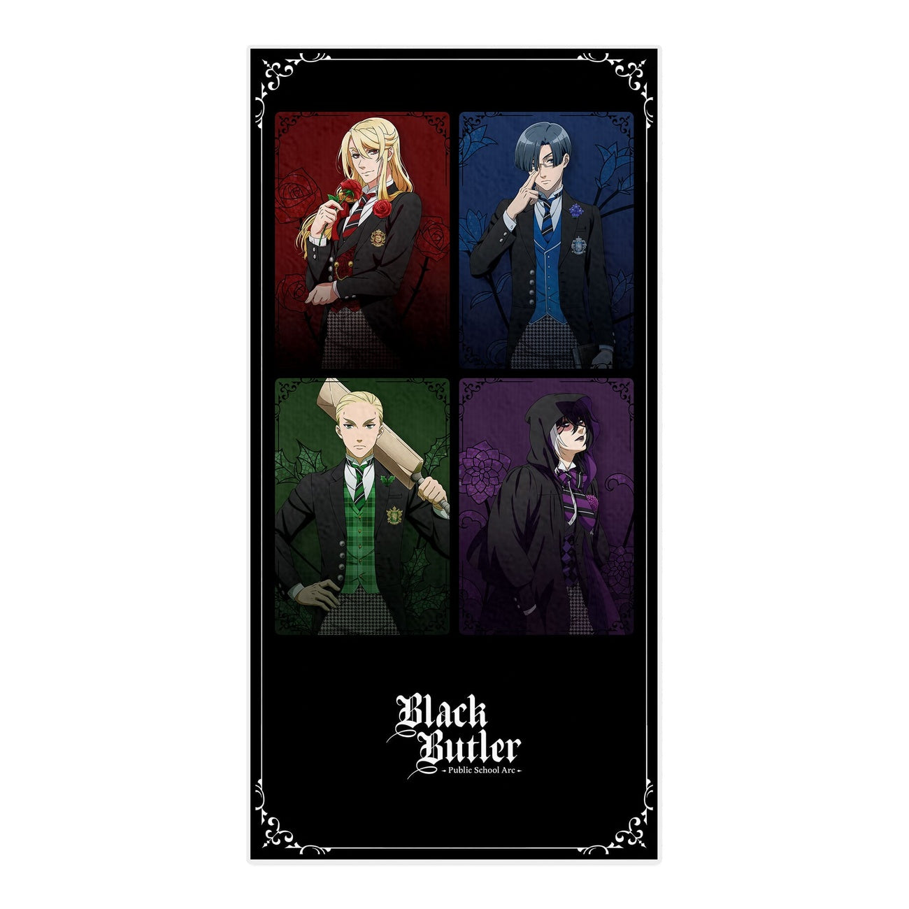 Product image Black Butler: Public School Arc Towel The Prefect Four / P4 150 x 75 cm