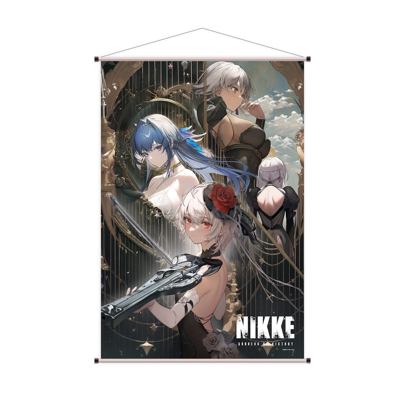 Product image Goddess of Victory: Nikke Wall Scroll Sugar, Helm, Julia & Modernia 60 x 90 cm