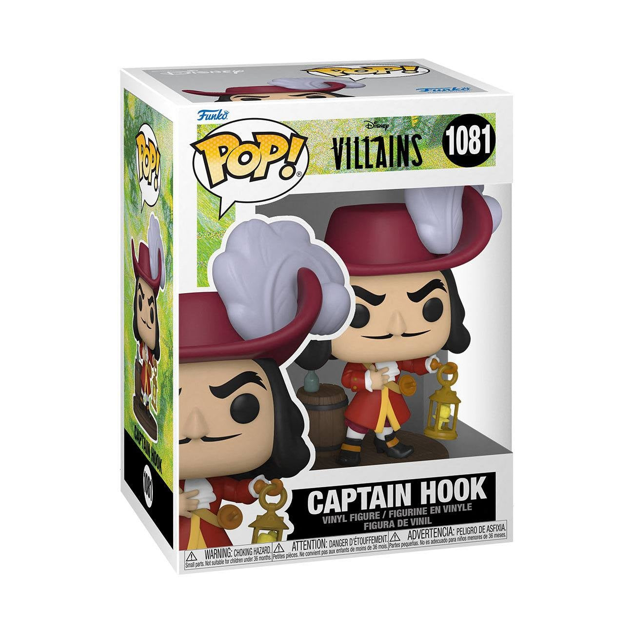 Product image Disney: Villains POP! Disney Vinyl Figure Captain Hook 9 cm