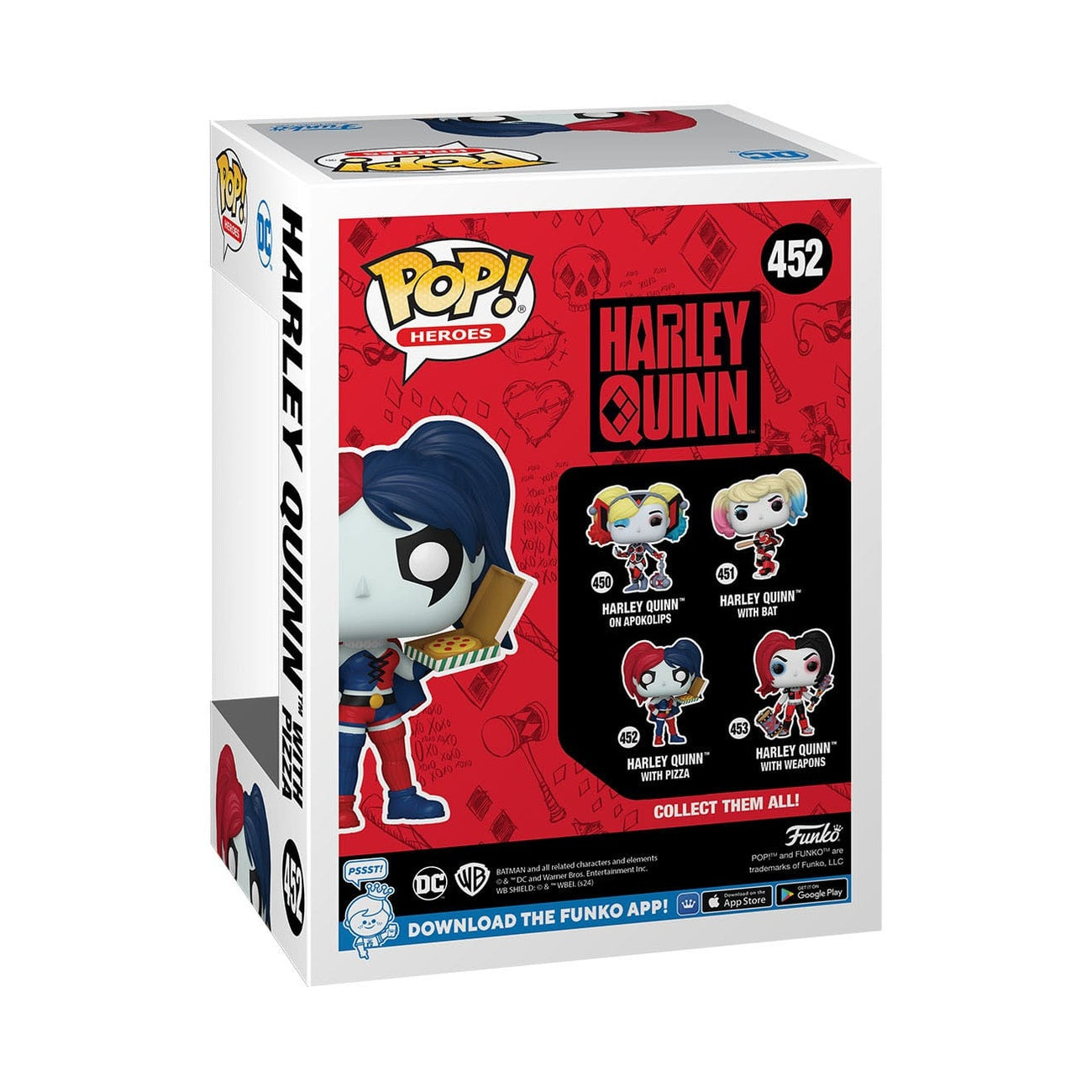 Product image DC Comics: Harley Quinn Takeover POP! Heroes Vinyl Figure Harley with Pizza 9 cm