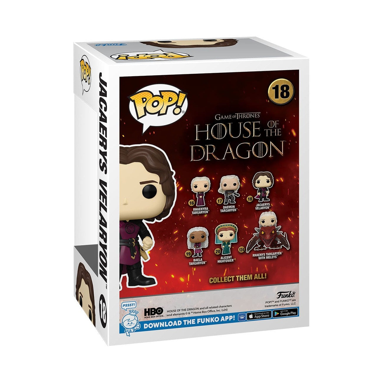 Product image House of the Dragon POP! TV Vinyl Figure Jarcarys Valaryon 9 cm