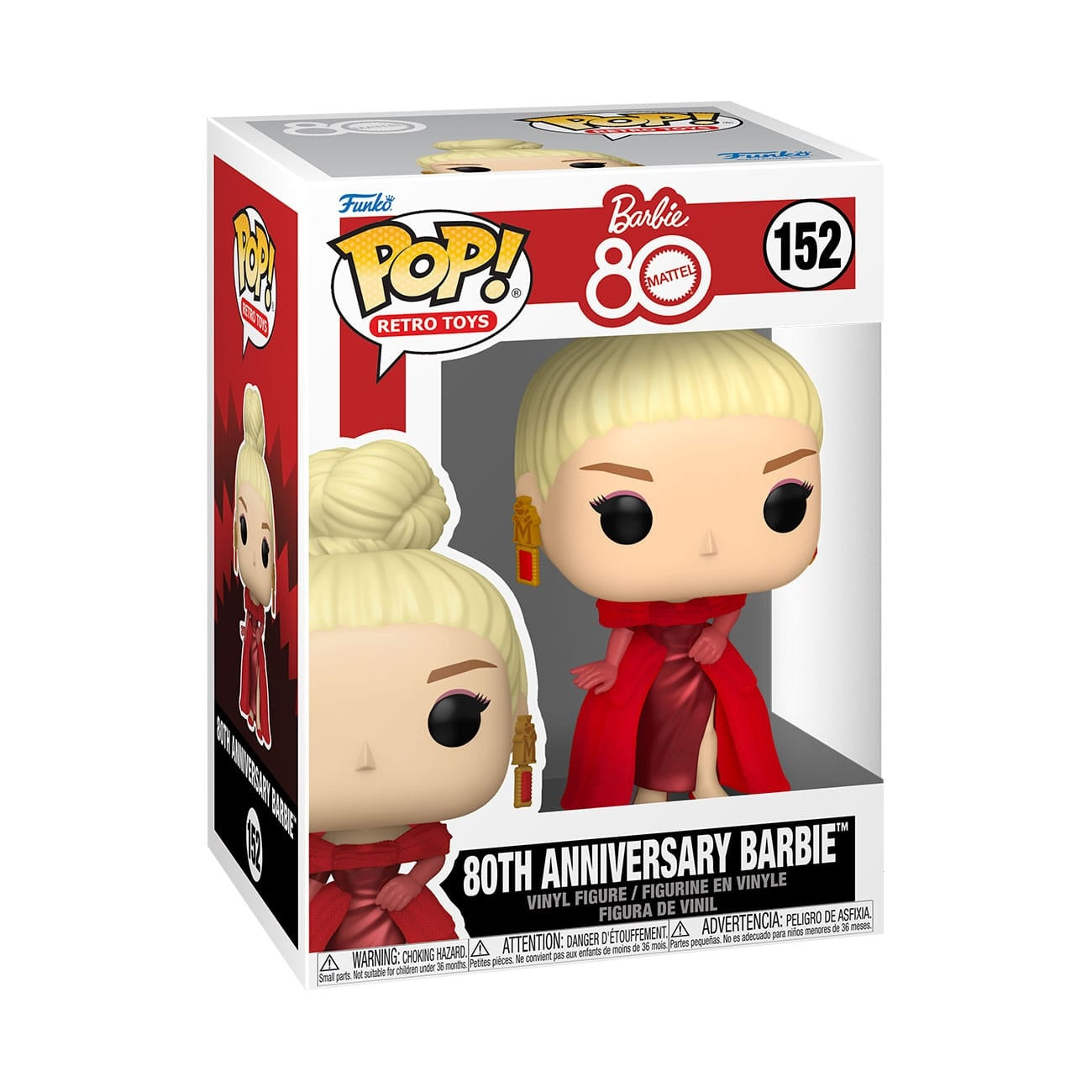 Product image Mattel 80th Anniversary POP! Retro Toys Vinyl Figure Barbie 9 cm