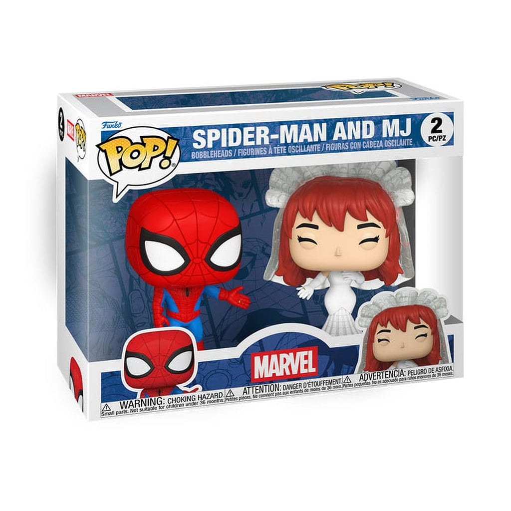Product image Marvel POP! Vinyl Figures 2-Pack Superhero Couples – SM & MJ 9 cm
