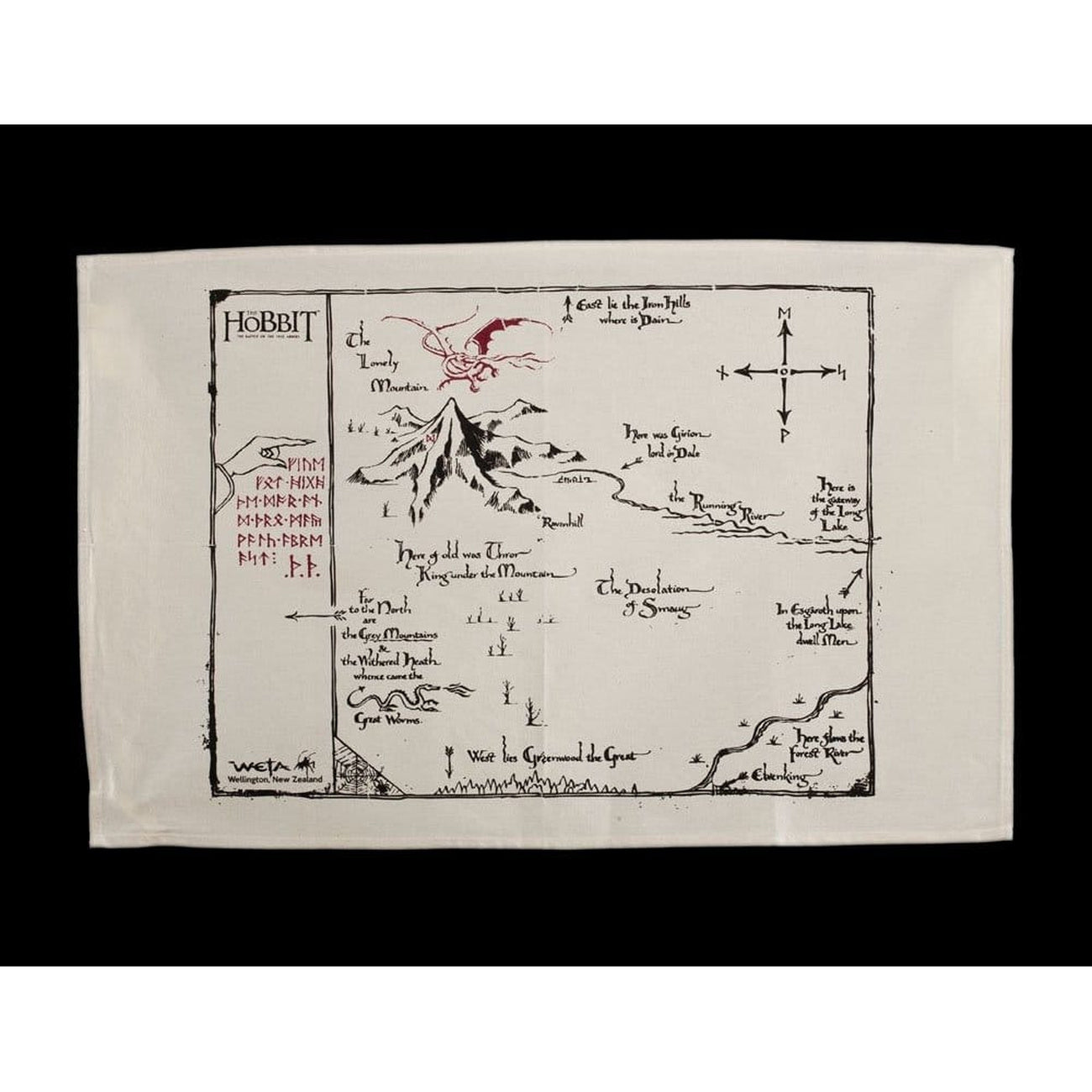 Product image The Hobbit Tea Towel Thorin's Map 72 cm