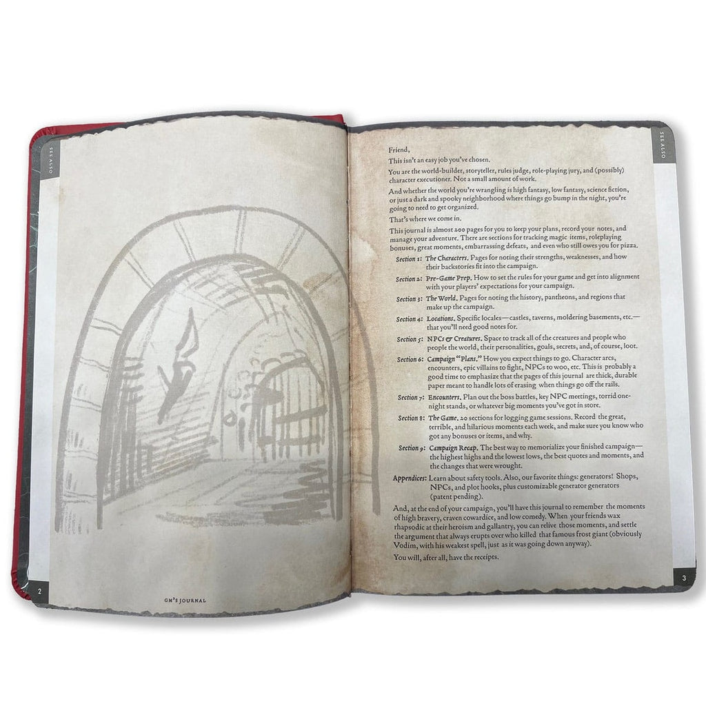 Product image Notebook A5 Gamemaster's Journal Orange Portal