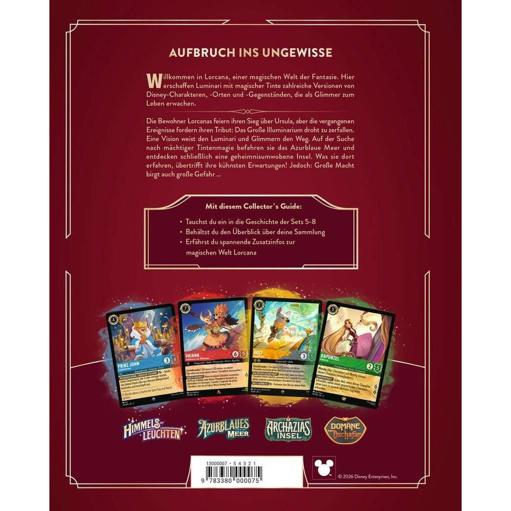 Product image Disney Lorcana TCG Book The Official Collector's Guide: Sets 5-8 *German Version*