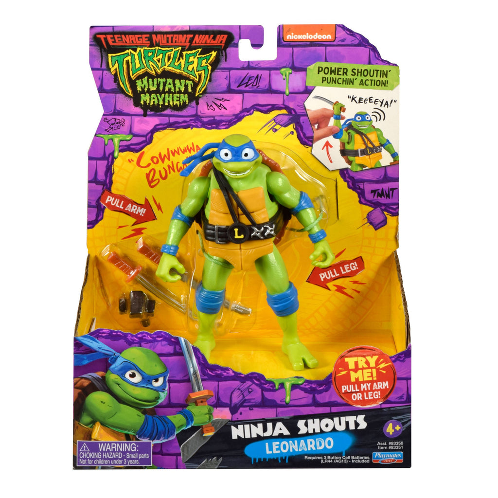 Product image Teenage Mutant Ninja Turtles: Mutant Mayhem Ninja Shouts Action Figure Leonardo 14 cm