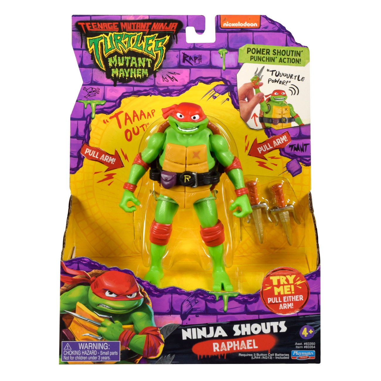 Product image Teenage Mutant Ninja Turtles: Mutant Mayhem Ninja Shouts Action Figure Raphael 14 cm