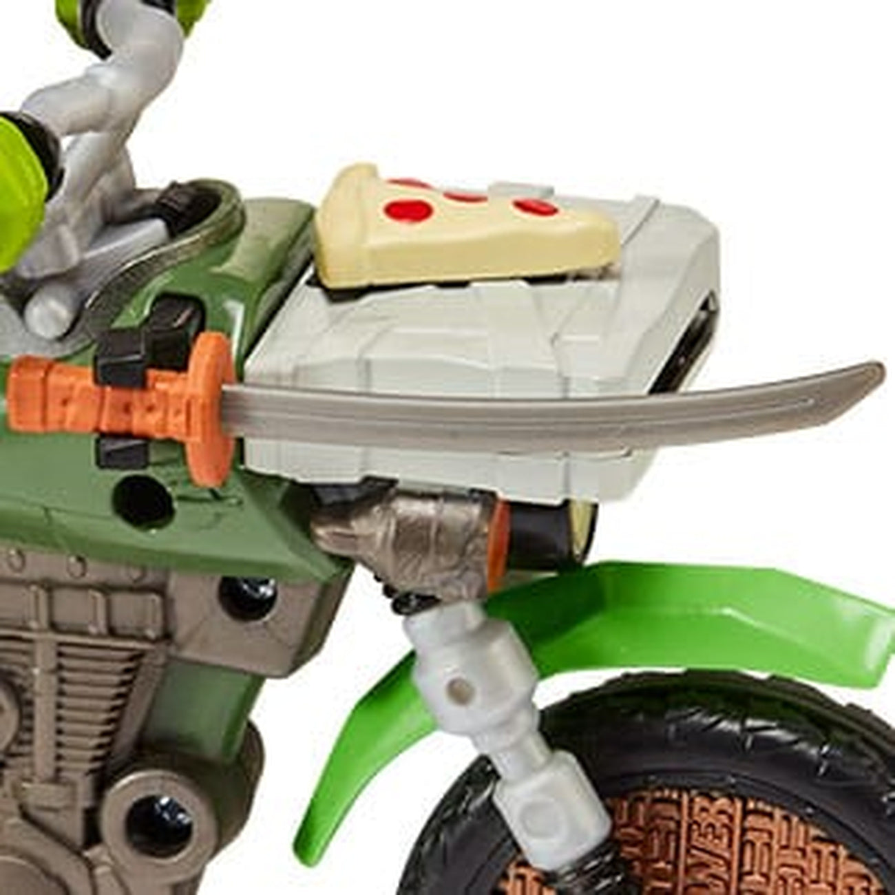Product image Teenage Mutant Ninja Turtles: Mutant Mayhem Drive N Kick Action Figure Leonardo & Motorcycle 11 cm