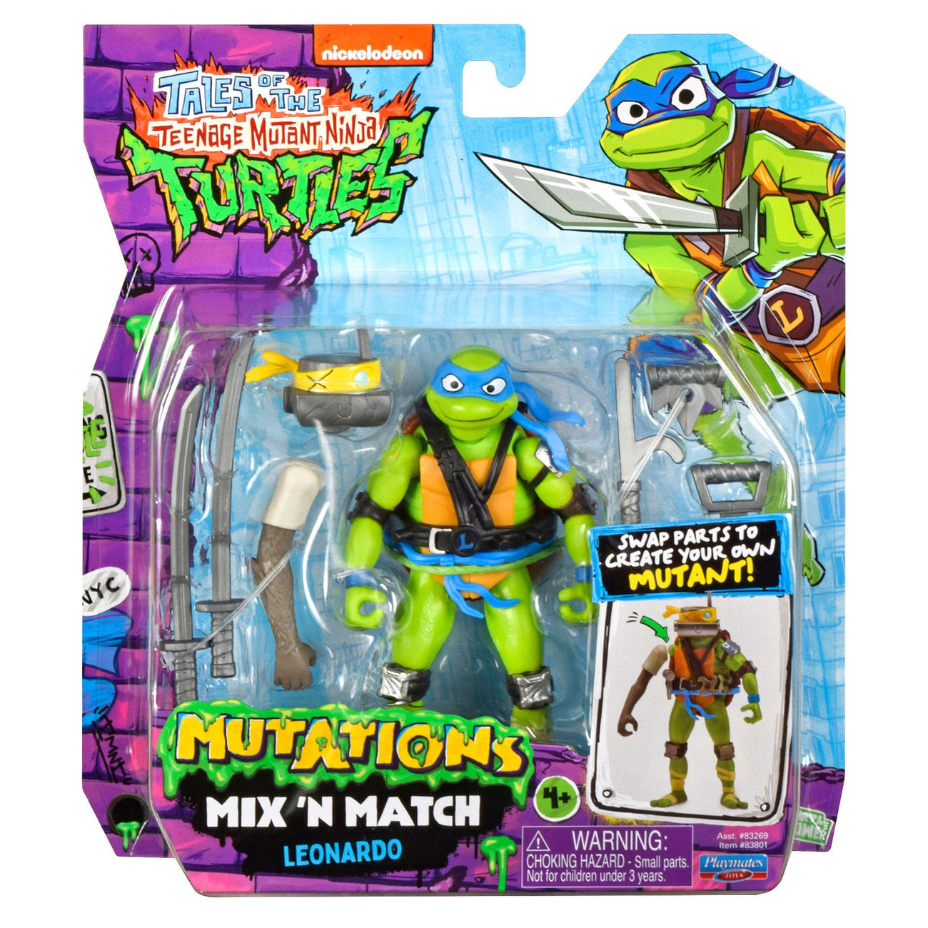 Product image Tales of the Teenage Mutant Ninja Turtles Mix 'n Match Leonardo Action Figure 12 cm