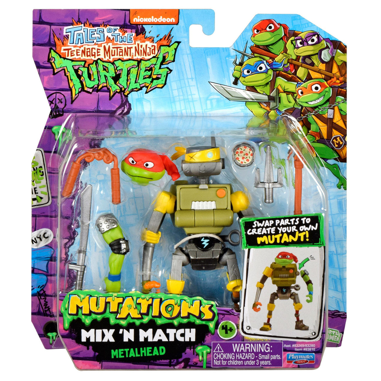 Product image Tales of the Teenage Mutant Ninja Turtles Mix 'n Match Action Figure Metalhead 12 cm