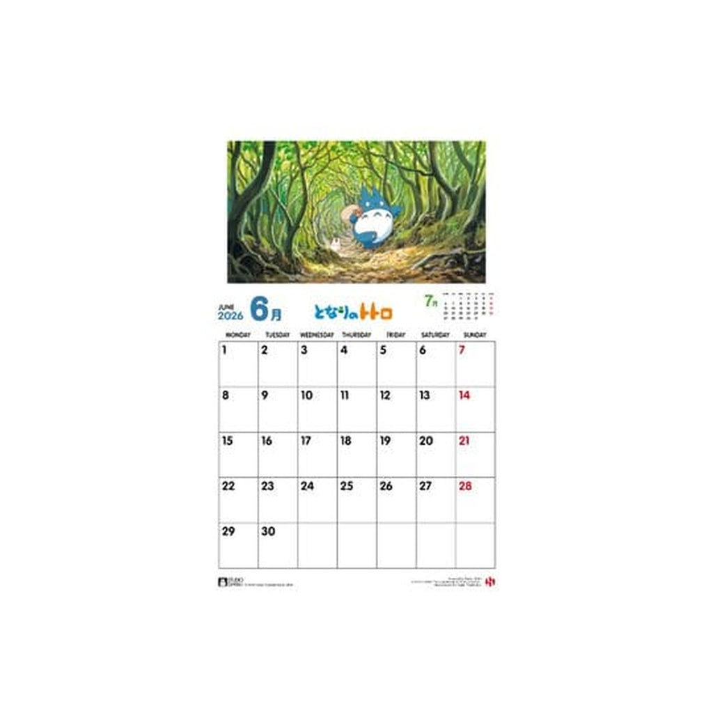 Product image My Neighbor Totoro Calendar 2026 *English Version*