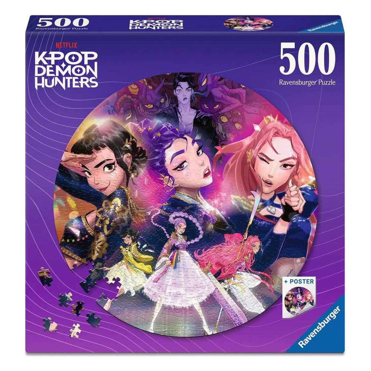Product image KPop Demon Hunters Round Puzzle For the fans! (500 pieces)