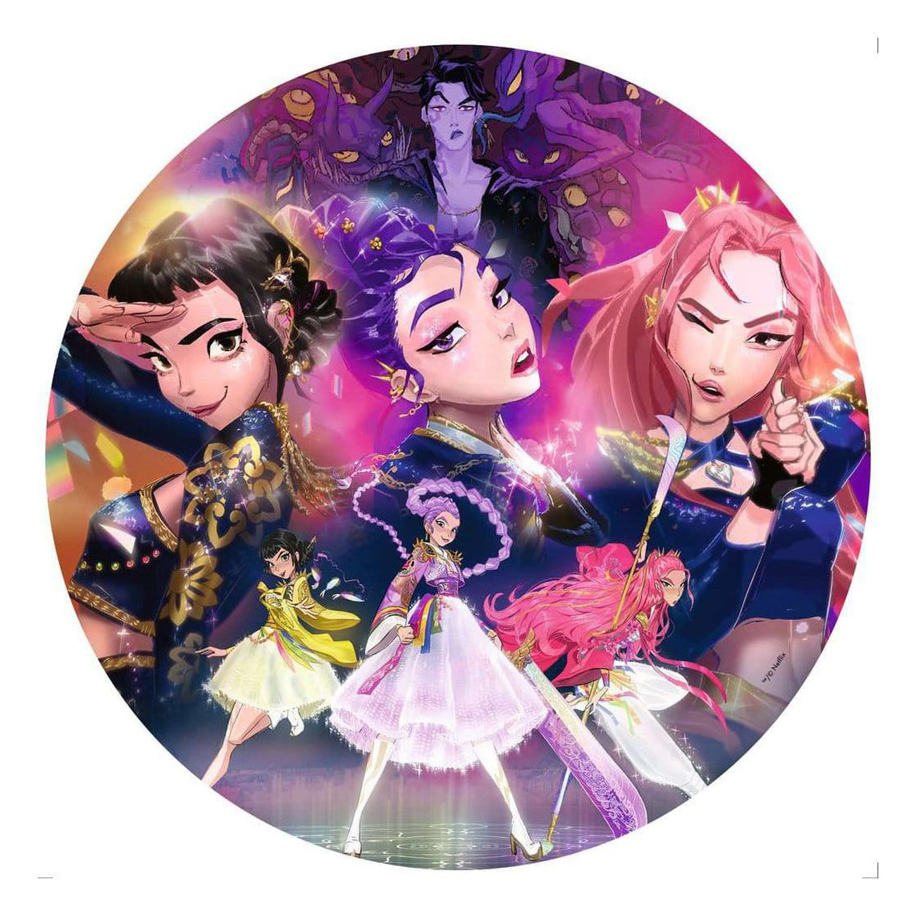 Product image KPop Demon Hunters Round Puzzle For the fans! (500 pieces)