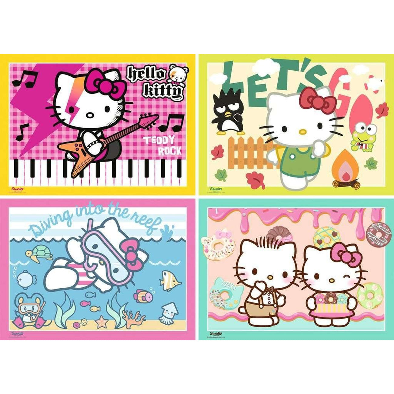 Product image Hello Kitty Puzzles 4-Pack Let’s Go, Hello Kitty! (4x100 Pieces)