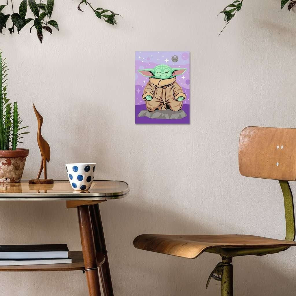 Product image Star Wars: The Mandalorian CreArt Paint by Numbers Meditating Grogu