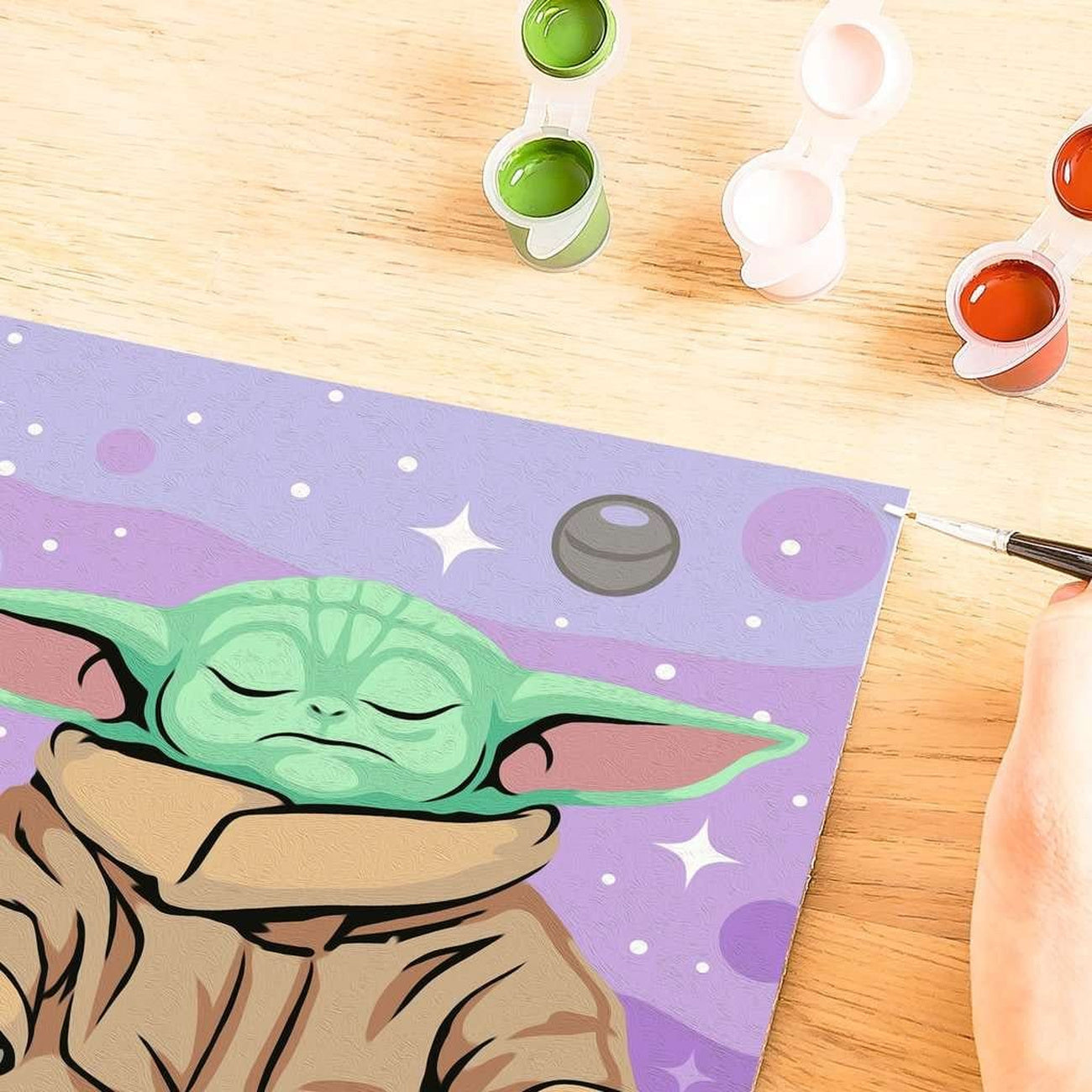 Product image Star Wars: The Mandalorian CreArt Paint by Numbers Meditating Grogu