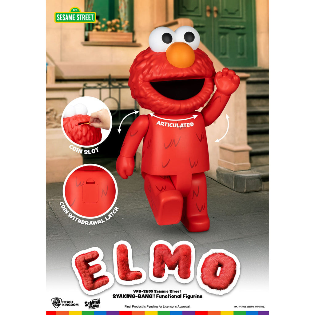 Product image Sesame Street Syaking Bang Vinyl Money Bank Elmo 47 cm