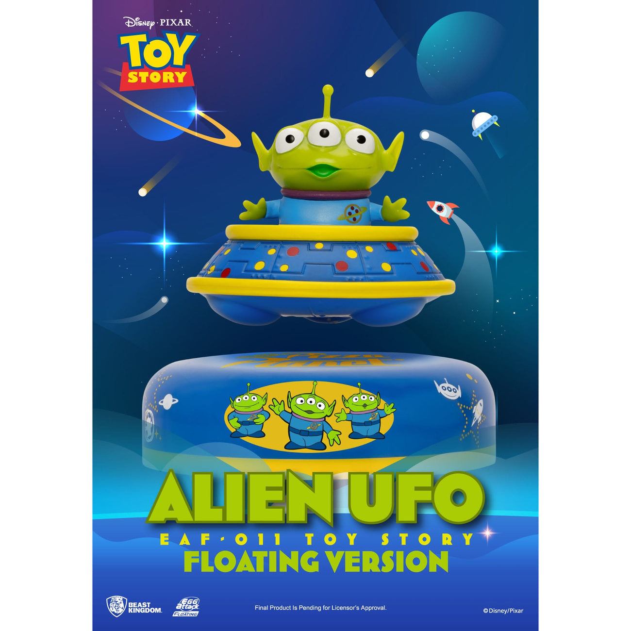 Product image Toy Story Egg Attack Floating Model Alien UFO 6 cm