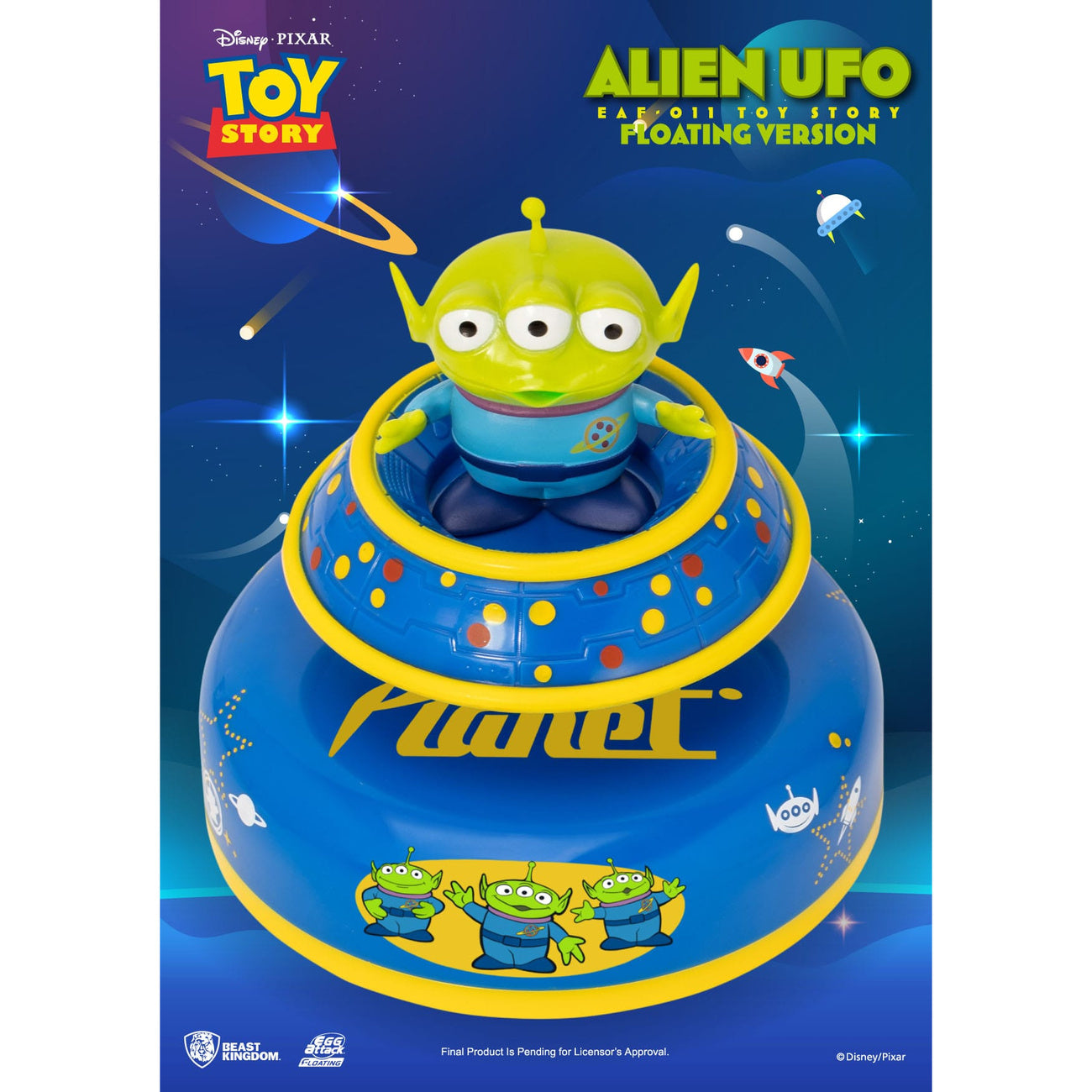 Product image Toy Story Egg Attack Floating Model Alien UFO 6 cm