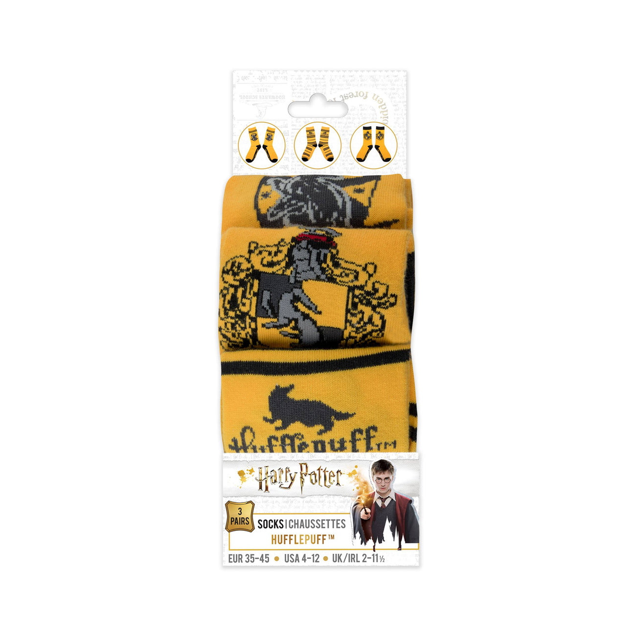 Product image Harry Potter Socks 3-Pack Hufflepuff