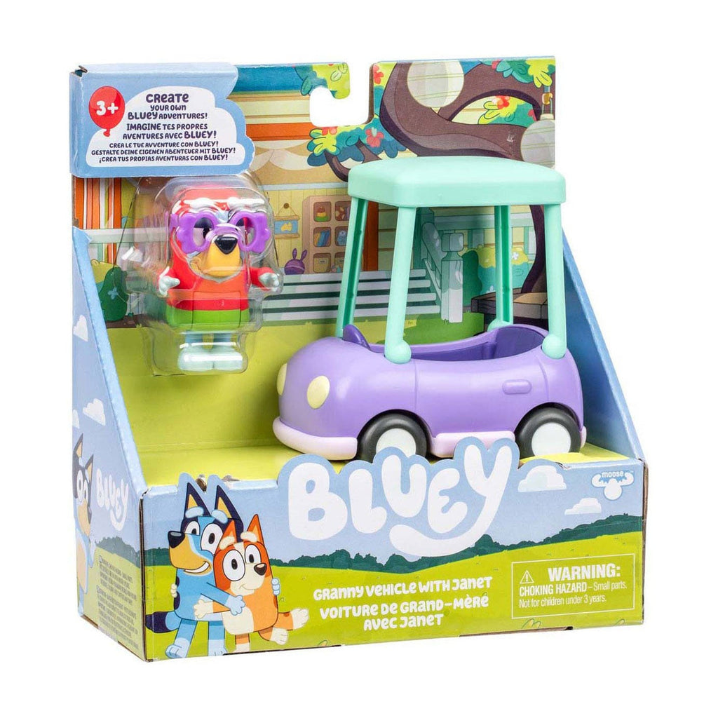 Product image Bluey Mini Figure Playset Janet & Grandma’s Car
