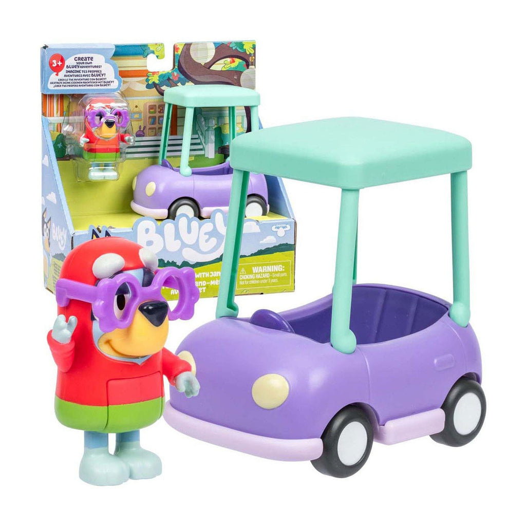 Product image Bluey Mini Figure Playset Janet & Grandma’s Car