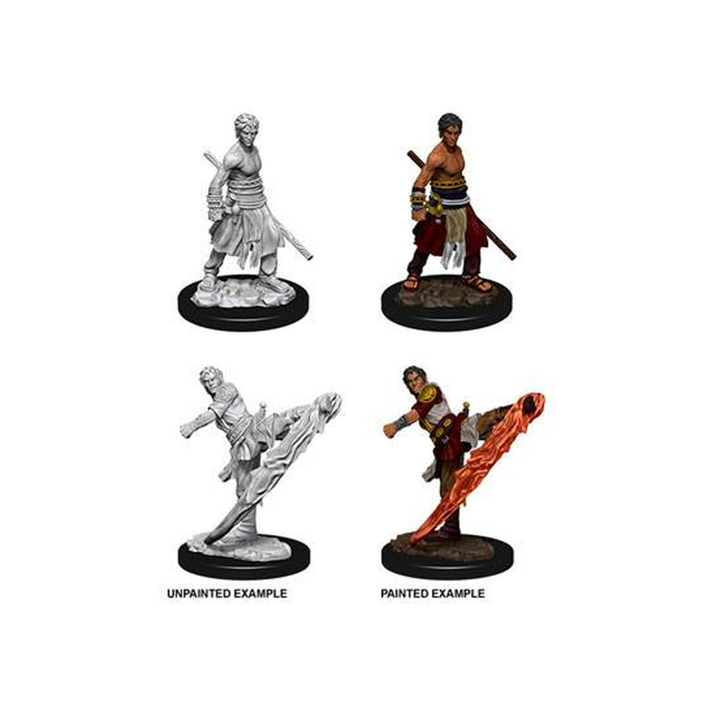 Product image D&D Nolzur's Marvelous Miniatures Unpainted Miniatures Male Half-Elf Monk Master Carton (6)