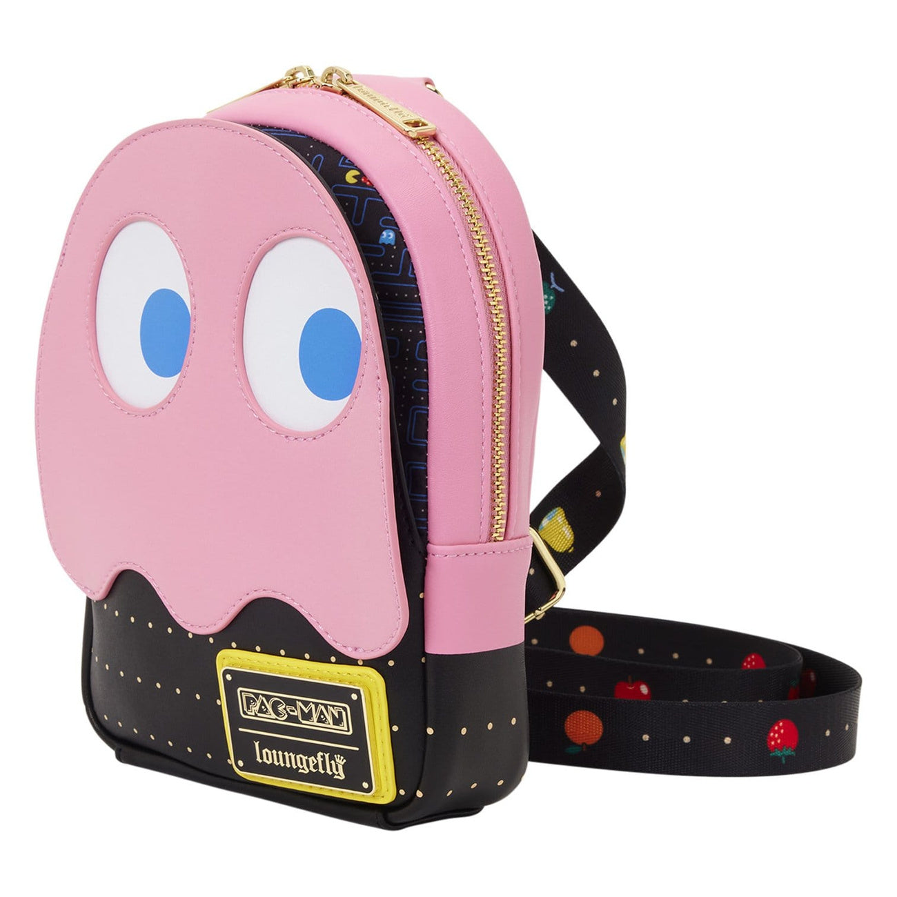 Product image Pac-Man by Loungefly sling chest bag / crossbody bag Pinky Ghost