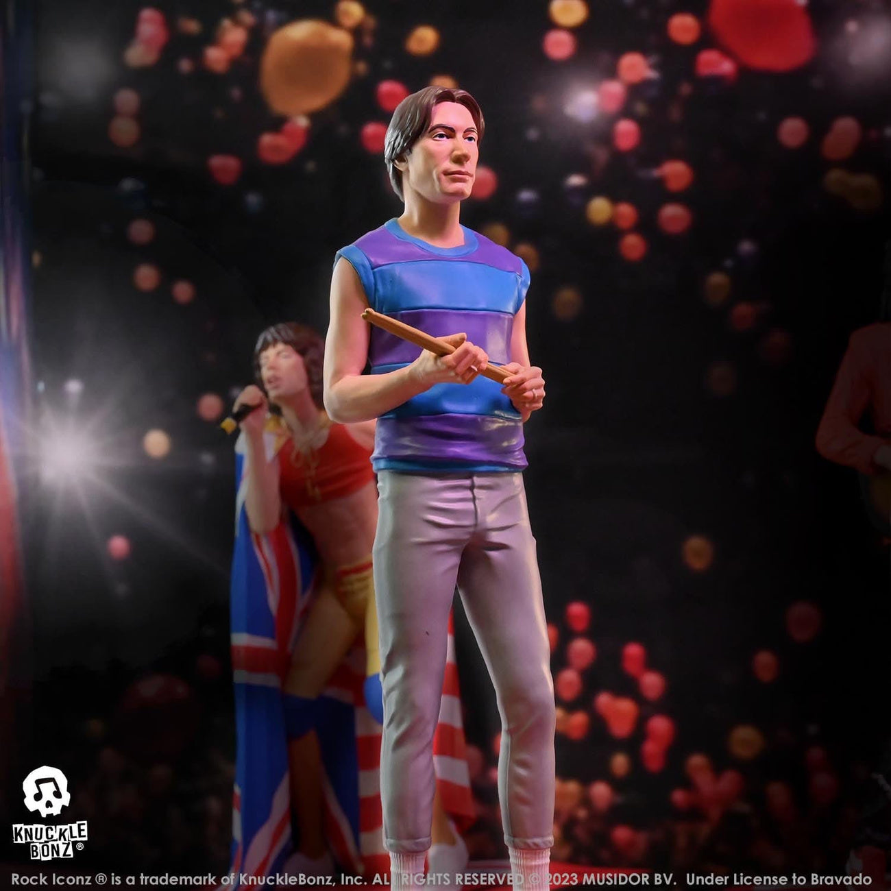 Product image The Rolling Stones Rock Iconz Statue Charlie Watts (Tattoo You Tour 1981) 22 cm