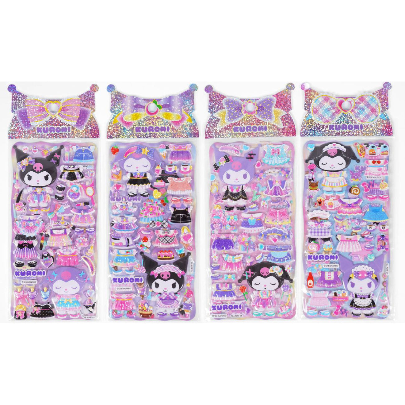 Product image Hello Kitty and Friends Sticker Kuromi Puffy Assortment (20)