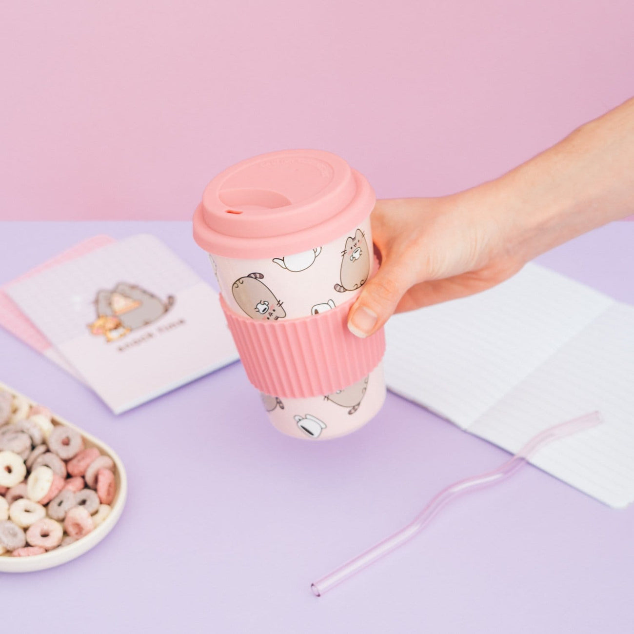 Product image Pusheen Ceramic Mug with Lid 400 ml