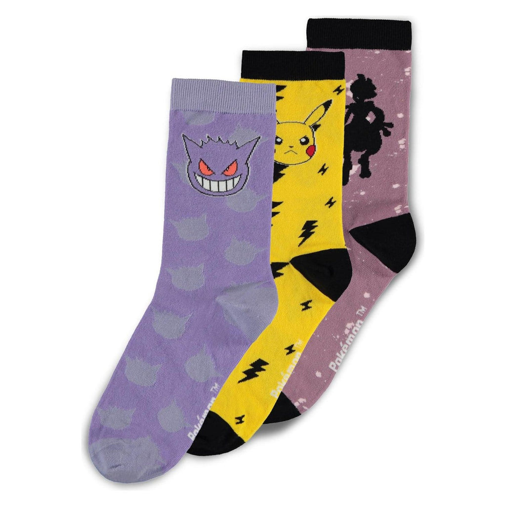 Product image Pokémon Socks 3-Pack Crew 39-42