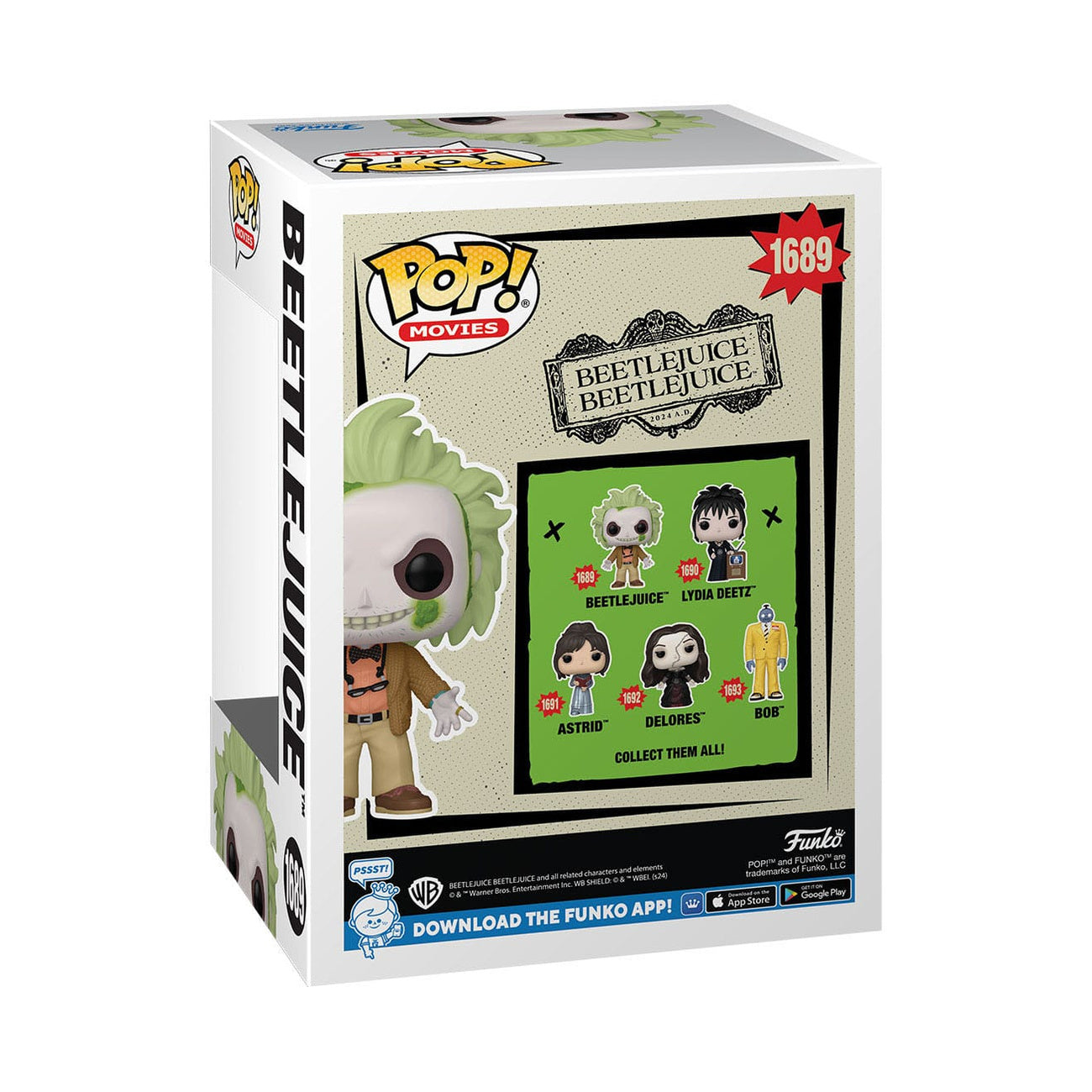 Product image Beetlejuice 2 POP! Movies Vinyl Figure Beetlejuice w/ Chase 9 cm Assortment (6)