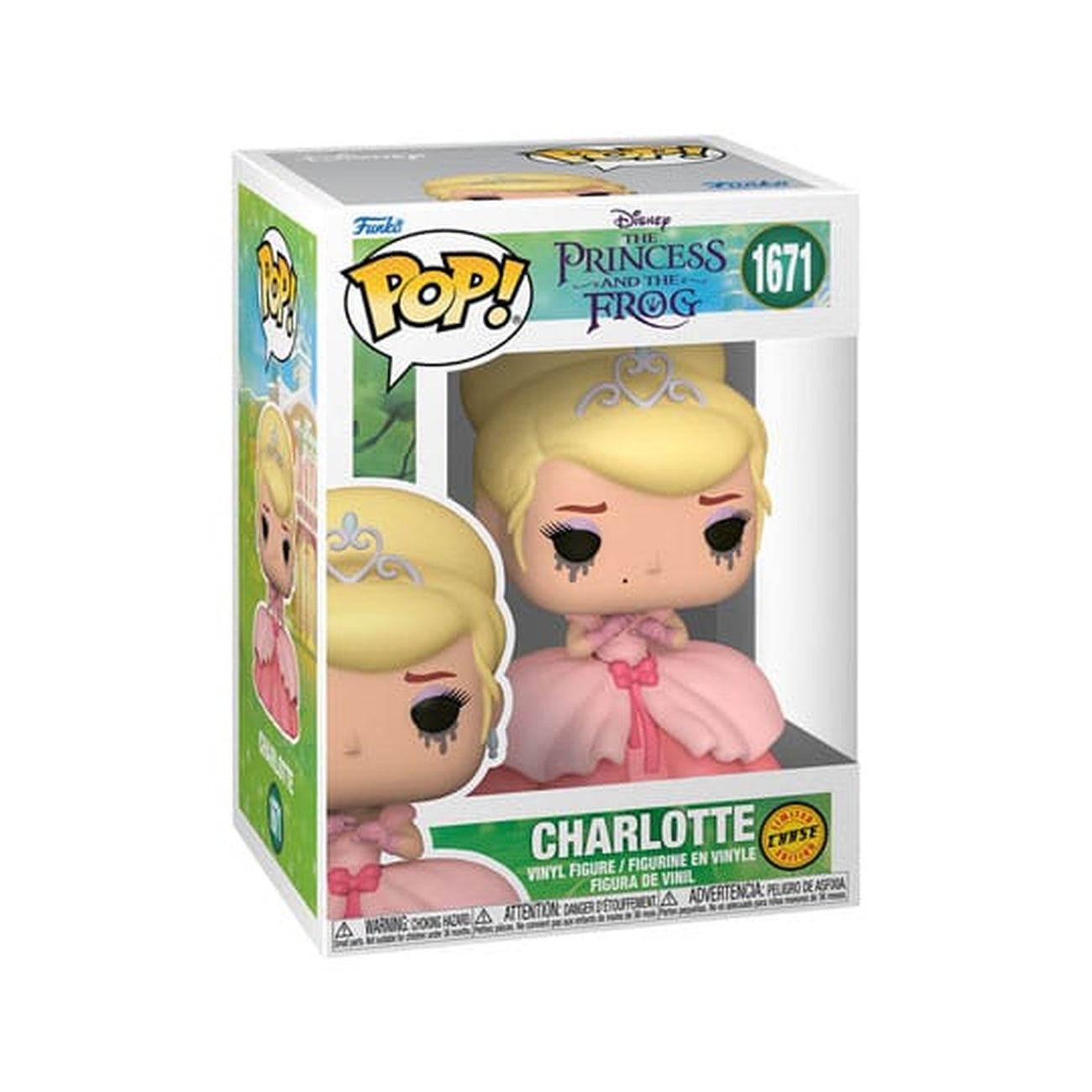 Product image The Princess and the Frog POP! Vinyl Figures Charlotte w/Chase 9 cm Assortment (6)