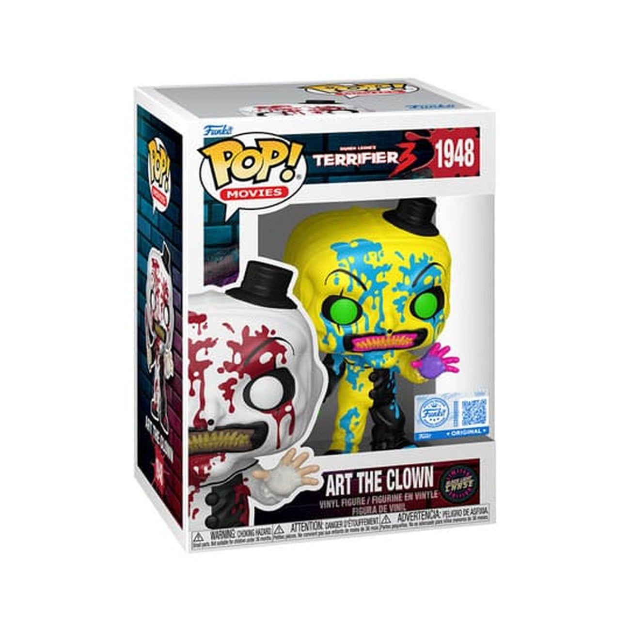 Product image Terrifier POP! Movies Vinyl Figure Art the Clown (BD) w/CH heo exclusive assortment (6) 9 cm