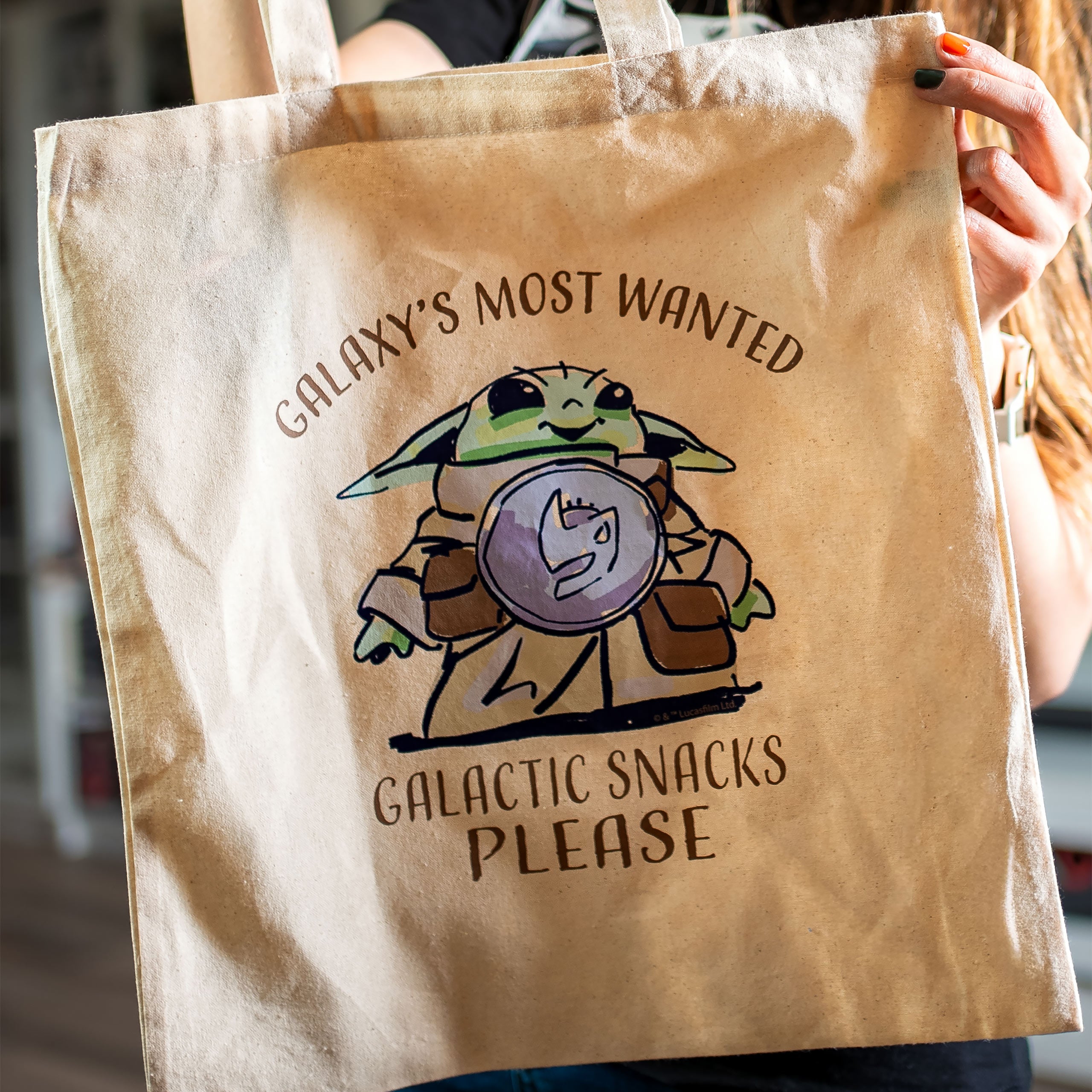 Product image Grogu Galactic Snacks Tote Bag - Star Wars The Mandalorian and Grogu