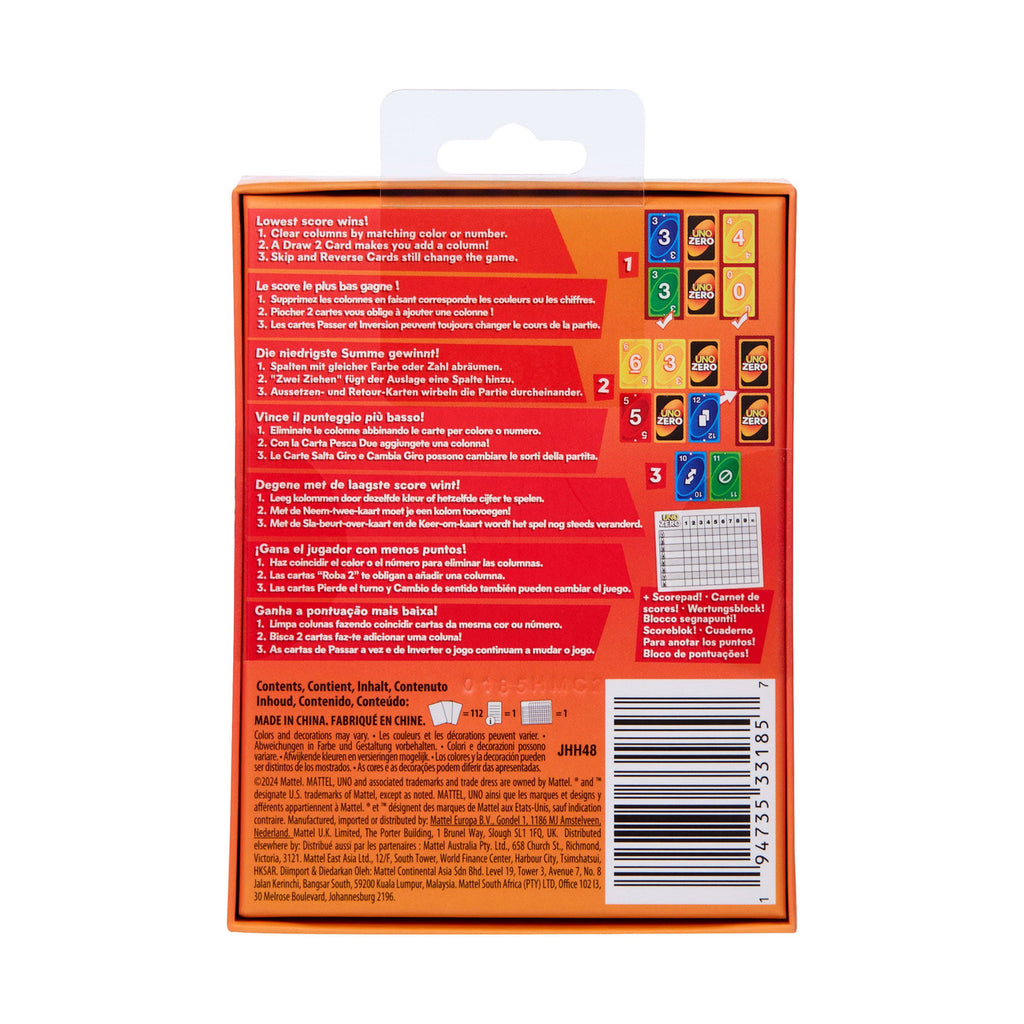 Product image UNO Zero Card Game